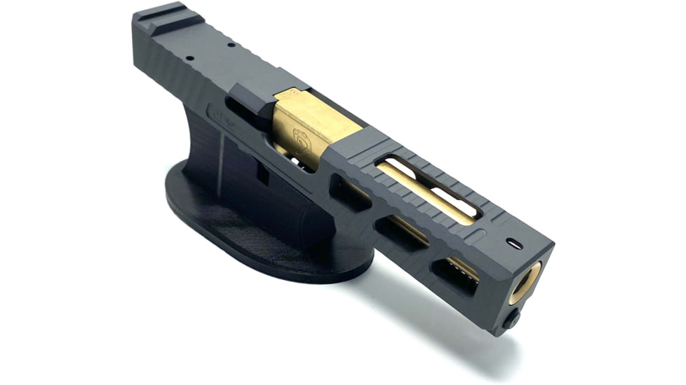 JCS Weapon Designs G19 Bonesaw Slide, RMR Cut, Glock 19, Sniper Grey, G19-BSS-RMR-SGR