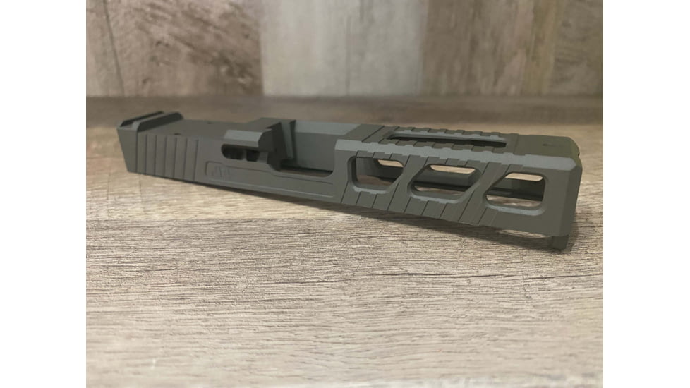 JCS Weapon Designs G19 Bonesaw Slide, RMR Cut, Glock 19, Sniper Grey, G19-BSS-RMR-SGR
