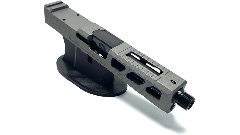 JCS Weapon Designs G19 Bonesaw Slide, RMR Cut, Glock 19, Tungsten, G19-BSS-RMR-TUN