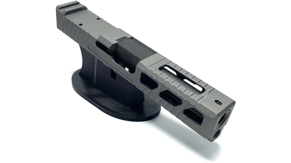 JCS Weapon Designs G19 Bonesaw Slide, RMR Cut, Glock 19, Tungsten, G19-BSS-RMR-TUN