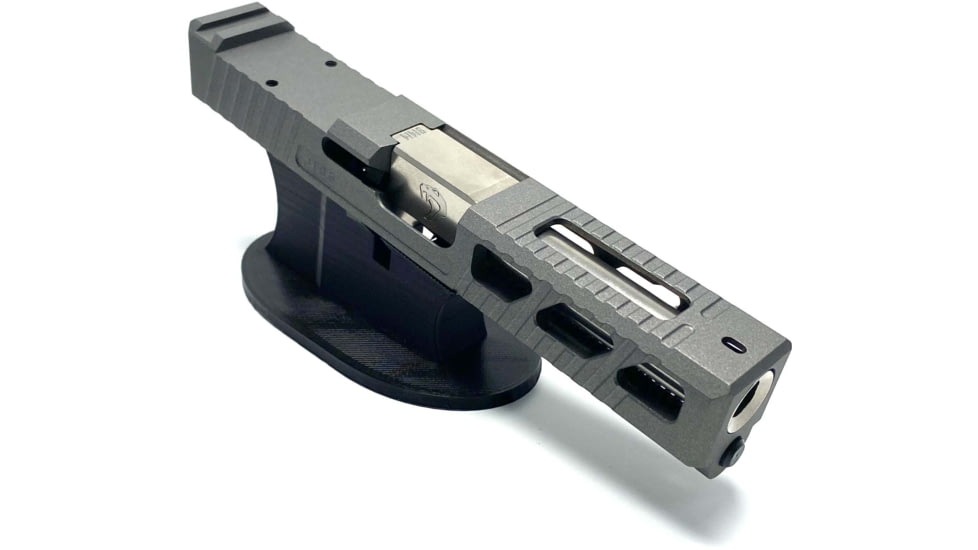 JCS Weapon Designs G19 Bonesaw Slide, RMR Cut, Glock 19, Tungsten, G19-BSS-RMR-TUN