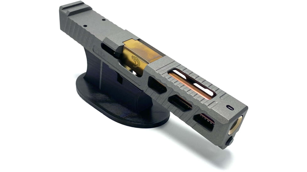 JCS Weapon Designs G19 Bonesaw Slide, RMR Cut, Glock 19, Tungsten, G19-BSS-RMR-TUN