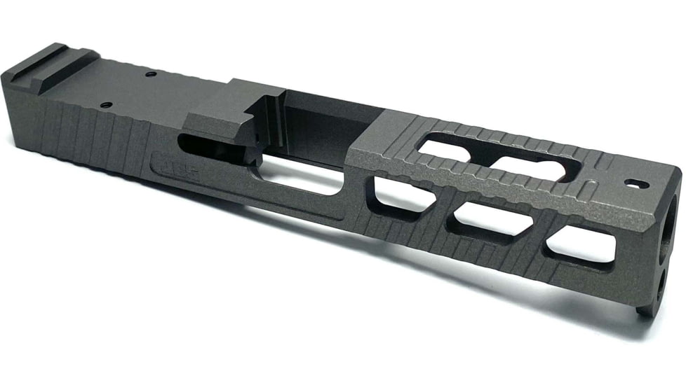 JCS Weapon Designs G19 Bonesaw Slide, RMR Cut, Glock 19, Tungsten, G19-BSS-RMR-TUN