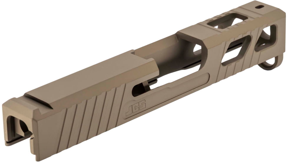 JCS Weapon Designs G43 Bonesaw Slide, No Cut, Glock 43/43X/Polymer 80, FDE, G43-BSS-NO-FDE
