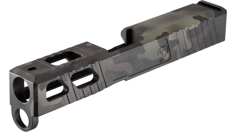 JCS Weapon Designs G43 Bonesaw Slide, No Cut, Glock 43/43X/Polymer 80, Multicam Black, G43-BSS-NO-MCB, EDEMO1