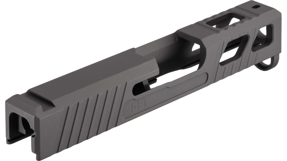 JCS Weapon Designs G43 Bonesaw Slide, No Cut, Glock 43/43X/Polymer 80, Sniper Grey, G43-BSS-NO-SGR