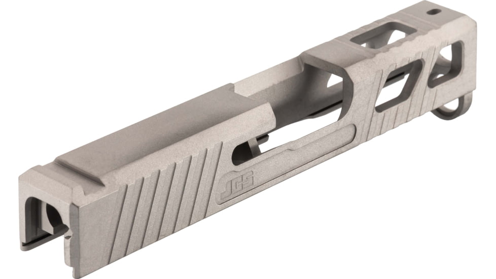 JCS Weapon Designs G43 Bonesaw Slide, No Cut, Glock 43/43X/Polymer 80, Stainless Steel, G43-BSS-NO-SS