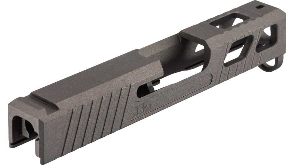 JCS Weapon Designs G43 Bonesaw Slide, No Cut, Glock 43/43X/Polymer 80, Tungsten, G43-BSS-NO-TUN