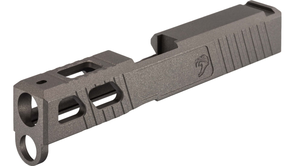 JCS Weapon Designs G43 Bonesaw Slide, No Cut, Glock 43/43X/Polymer 80, Tungsten, G43-BSS-NO-TUN