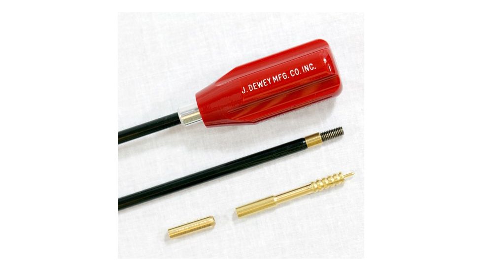 J. Dewey 38C-12 Dewey Nylon Coated Rod, Red/Black, n/a 38C12