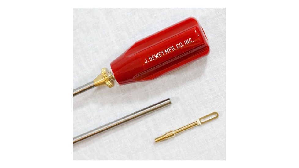 J. Dewey 11-HSS Stainless Steel-One piece Rod, Red/Silver, n/a 11HSS