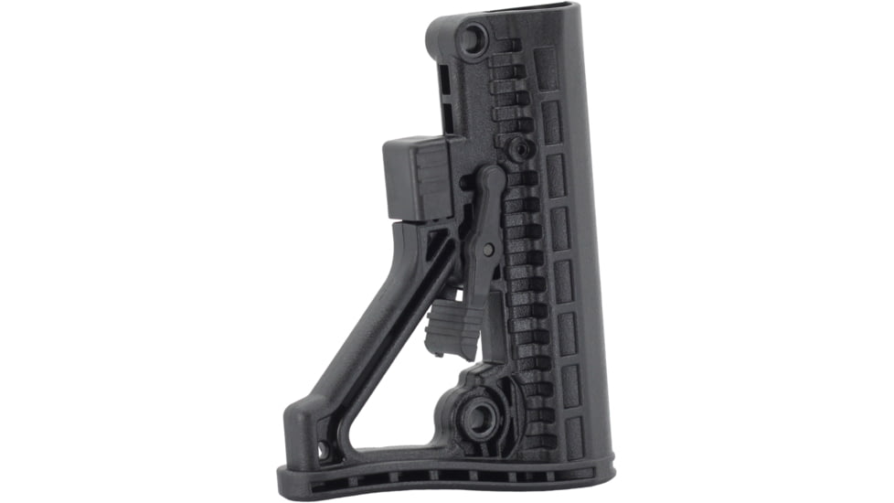 JE Machine Tech AR-15 Adaptive Skeletonized Buttstock, Commercial Spec, Black, PS-ST33B