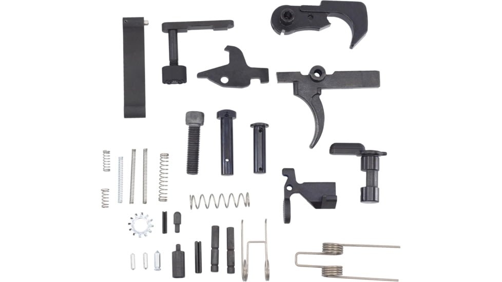 JE Machine Tech AR-15 Lower Parts Kit W/O A2 Pistol Grip, Black, TS-LPKAR15-NPG