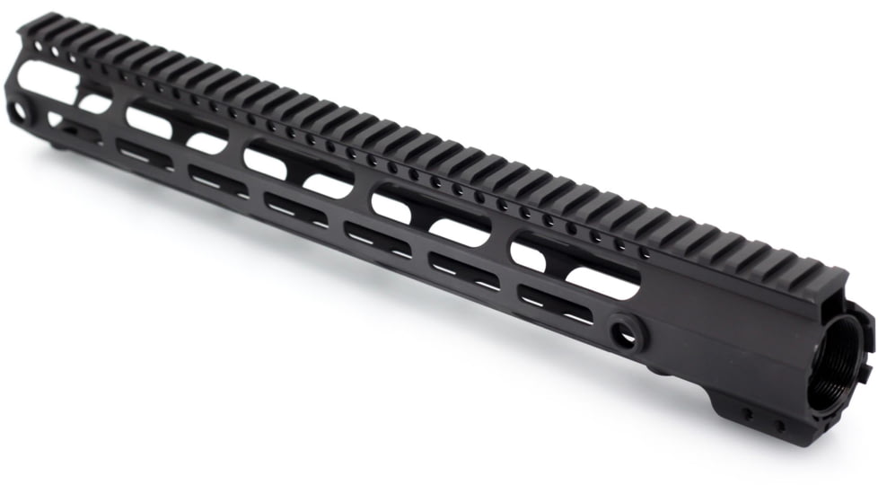 JE Machine Tech AR-15 M-Lok Versatile Free Float Handguard, 15in, Barrel Nut Included, Black, PS-223MLK15IBLK