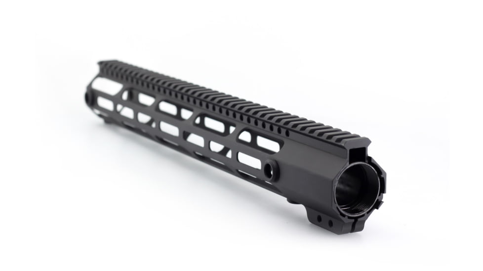 JE Machine Tech AR-15 M-Lok Versatile Free Float Handguard, 15in, Barrel Nut Included, Black, PS-223MLK15IBLK