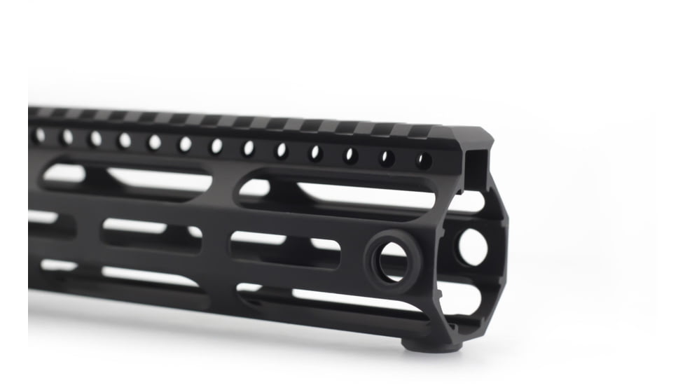 JE Machine Tech AR-15 M-Lok Versatile Free Float Handguard, 15in, Barrel Nut Included, Black, PS-223MLK15IBLK