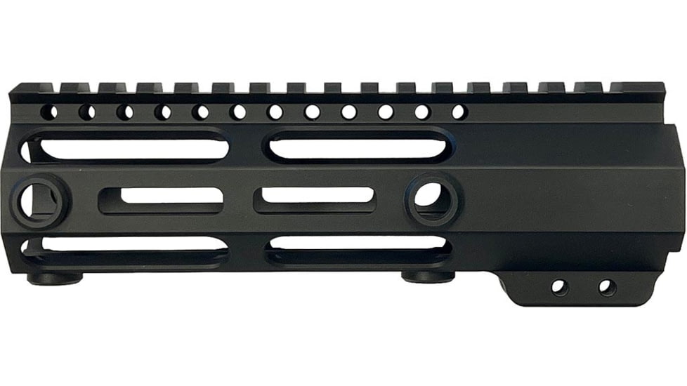 JE Machine Tech AR-15 M-Lok Versatile Free Float Handguard, 7in, Barrel Nut Included, BLACK, PS-223MLK7IBLK