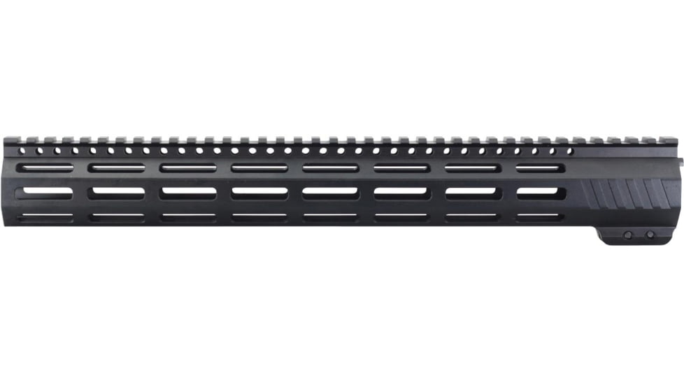 JE Machine Tech AR-15 Ultra-Lightweight Minimalist Full Top Rail Handguard, 15in, Black, PS-223MLK15KBLK-F