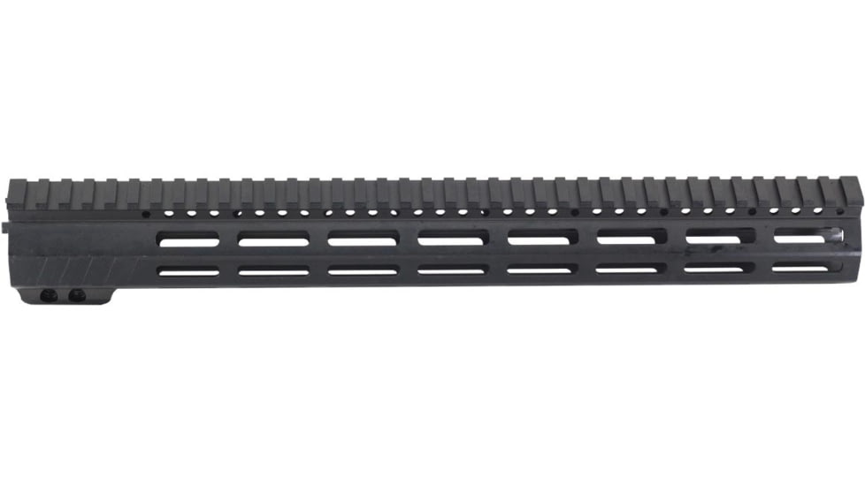 JE Machine Tech AR-15 Ultra-Lightweight Minimalist Full Top Rail Handguard, 15in, Black, PS-223MLK15KBLK-F