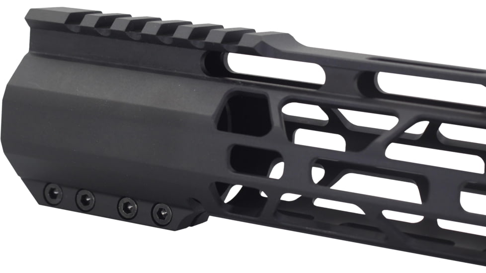 JE Machine Tech AR-15 Ultralightweight M-Lok Free Float Handguard, 15in, Black, PS-223MLK15JBLK