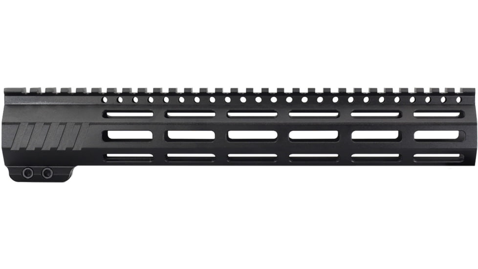 JE Machine Tech AR-15 Ultralightweight Minimalist Full Top Rail, 12 in, No Anti Rotation Tabs, Black, PS-223MLK12KBLK-F-NAR