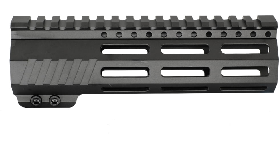 JE Machine Tech AR-15 Ultralightweight Minimalist Full Top Rail, 7 in, No Anti Rotation Tabs, Black, PS-223MLK7KBLK-F-NAR