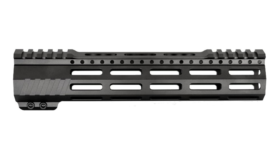 JE Machine Tech AR-15 Ultralightweight Minimalist Partial Top Rail, 10 in, No Anti Rotation Tabs, Black, PS-223MLK10KBLK-H-NAR