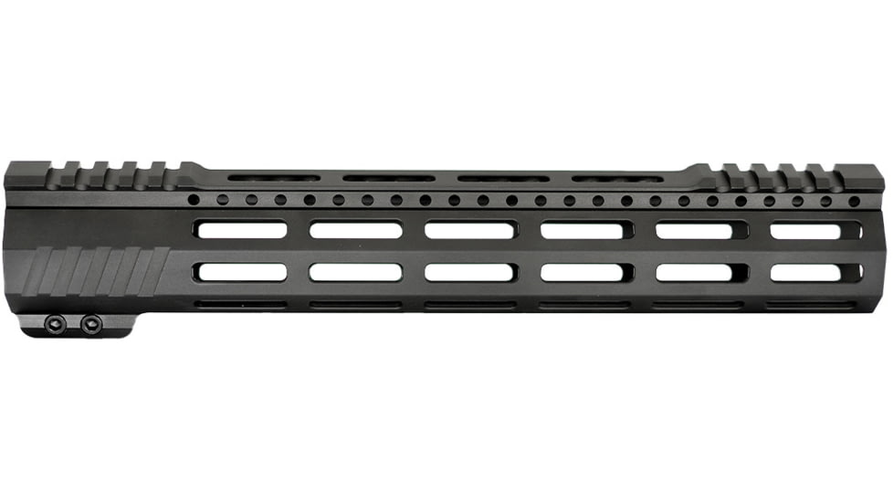 JE Machine Tech AR-15 Ultralightweight Minimalist Partial Top Rail, 12 in, No Anti Rotation Tabs, Black, PS-223MLK12KBLK-H-NAR