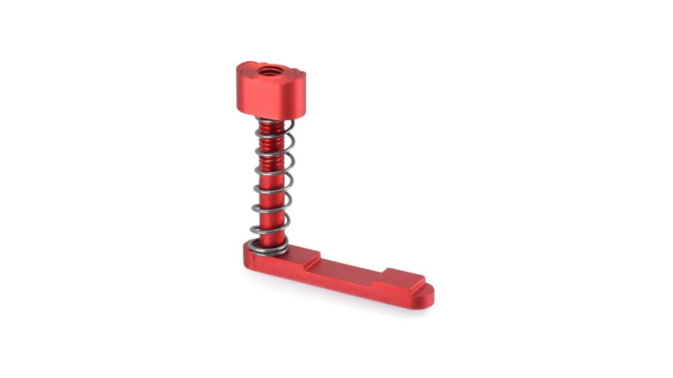 JE Machine Tech AR Magazine Release Assembly, Red, TS-ARMRA2R