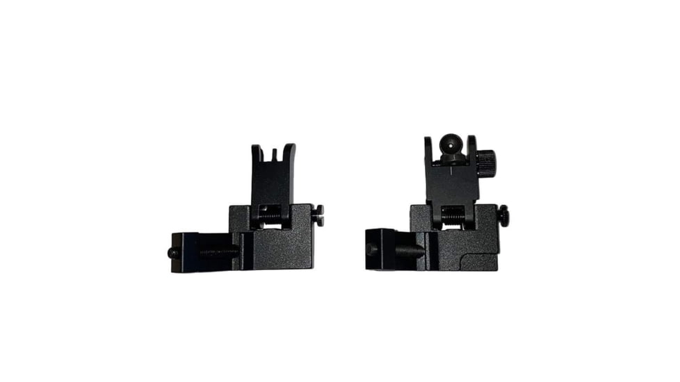 JE Machine Tech Offset Fixed Front and Rear Sight, Black, TS-PS9B-AL
