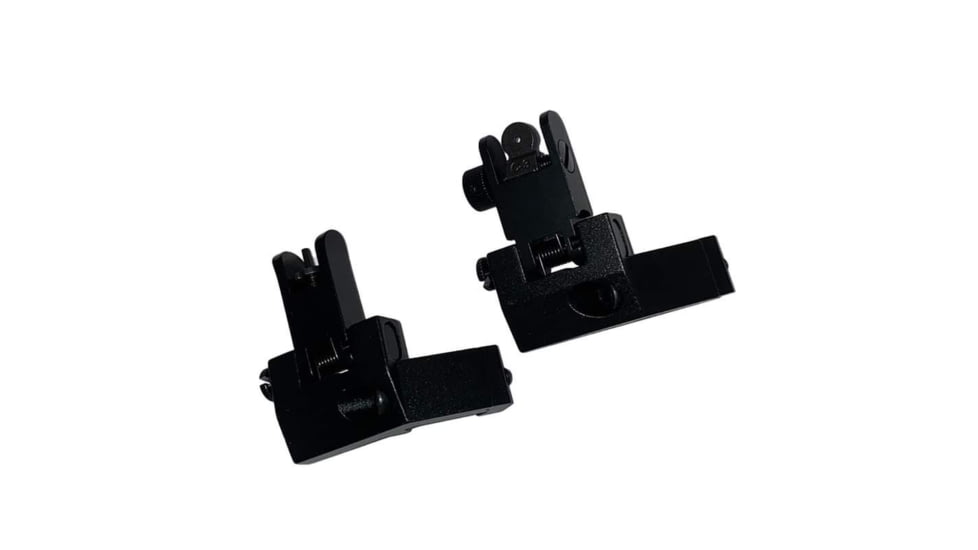 JE Machine Tech Offset Fixed Front and Rear Sight, Black, TS-PS9B-AL