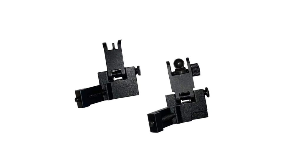 JE Machine Tech Offset Fixed Front and Rear Sight, Black, TS-PS9B-AL