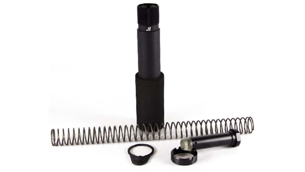 JE Machine Tech AR15 Receiver Extension Pistol Buffer Tube Combo Kit w/o Foam, Black, PS-BTP COMBO-NF