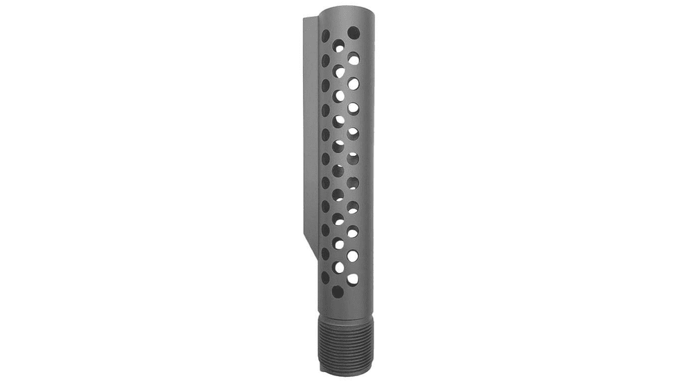JE Machine Tech DPMS Platform MIL-SPEC Skeletonized Buffer Tube, Dot Pattern, Black, PS-BTM4