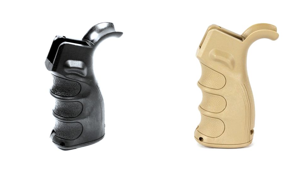 J&amp;E Machine Tech Ergonomic Advanced Grip, Black, Tan