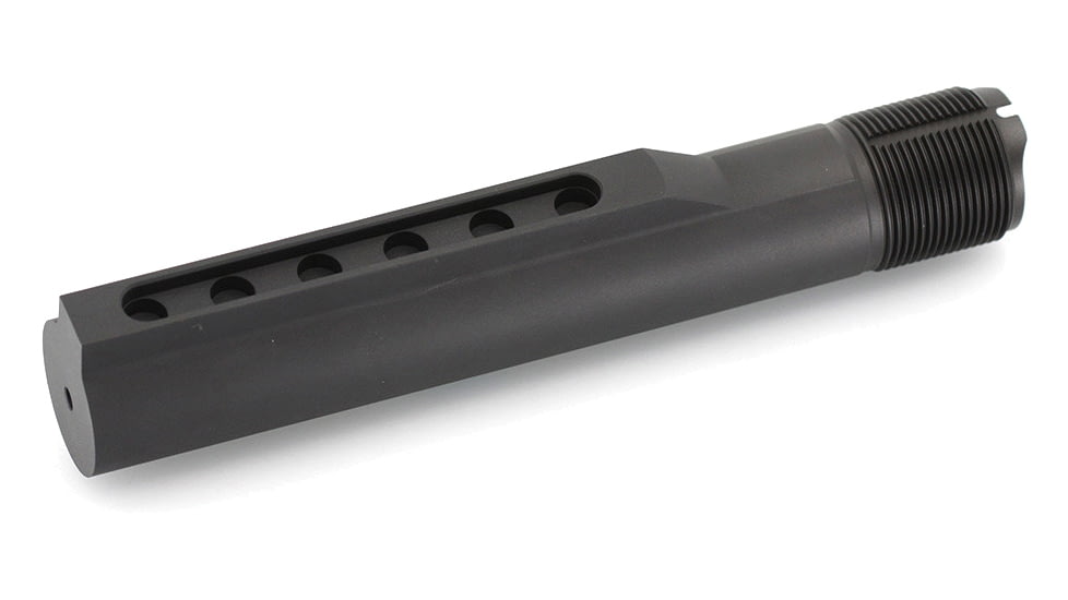 JE Machine Tech AR-15/AR10 Mil-Spec 6-Position Receiver Extension Buffer Tube, Black, PS-BTM