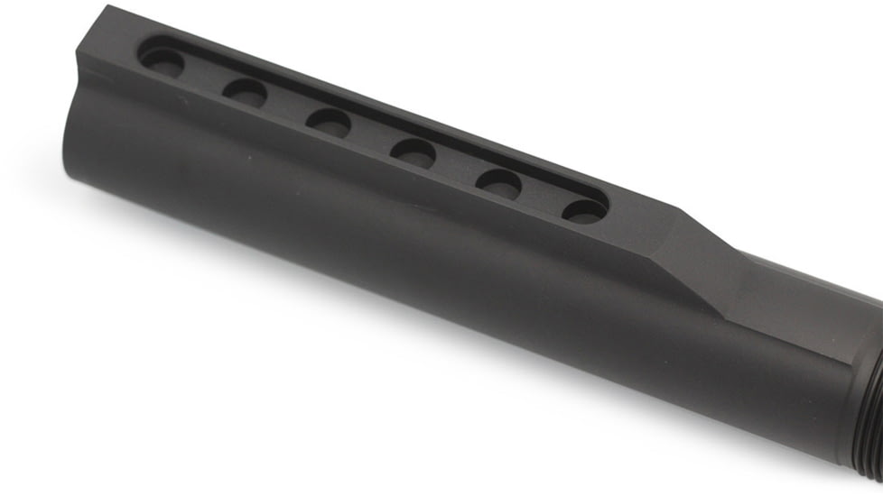 JE Machine Tech AR-15/AR10 Mil-Spec 6-Position Receiver Extension Buffer Tube, Black, PS-BTM