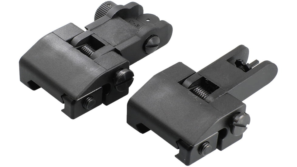 JE Machine Tech AR-15/M4/M16 Flip-Up Polymer Front and Rear Sight Set