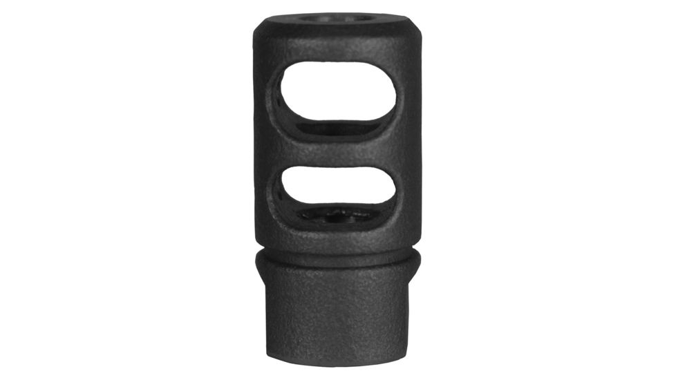 JE Machine Tech Muzzle Brake, AR-10/ LR308, 7.62x51mm NATO/ .308, 5/8x24 Thread, 4140, Manganese Phosphate, Black, PS-MZ7