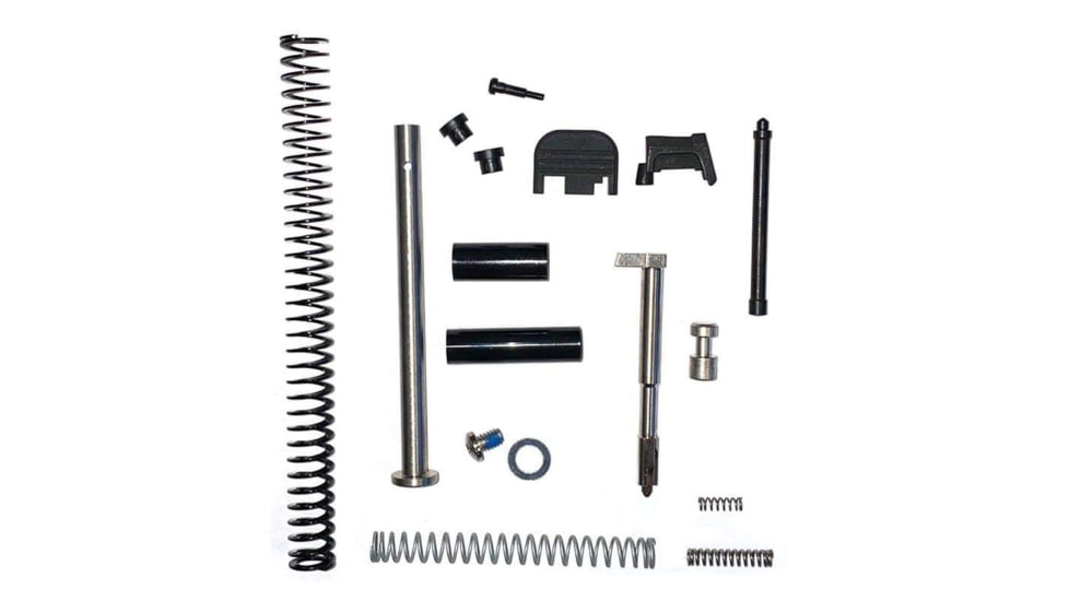 JE Machine Tech Pistol Slide Parts Kit for Glock 19, Black, TS-SPKG19