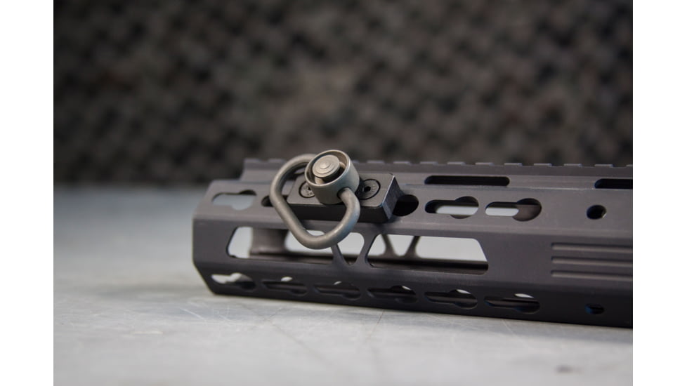 JE Machine Tech Quick Detach Sling Adapter w/QD Swivel, Keymod, Black, TS-QD4