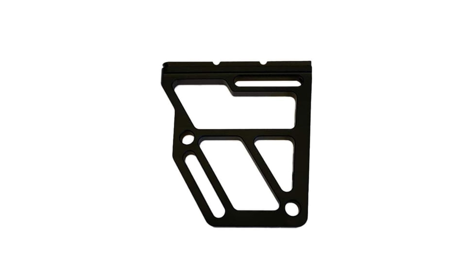 JE Machine Tech Skeletonized Pistol Brace Stabilizer, Aluminum, Black Anodized, TS-ST28B