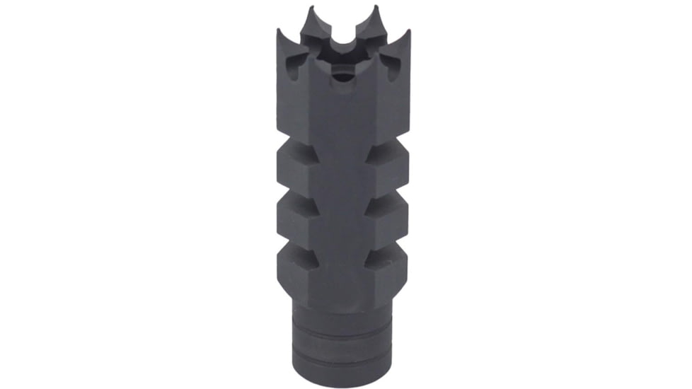 JE Machine Tech Standoff Muzzle Brake w/ Crush Washer, .223/5.56 Caliber, Black, TS-MZ22B