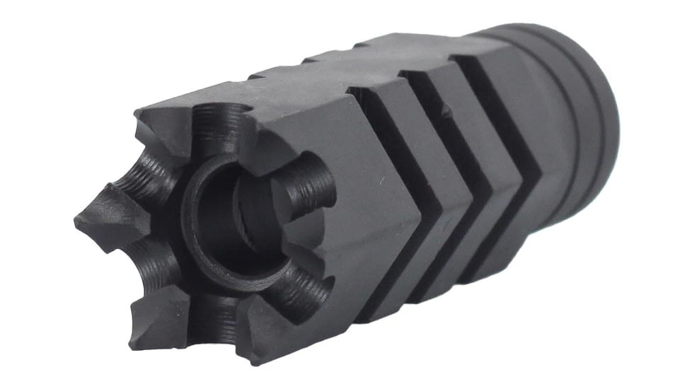 JE Machine Tech Standoff Muzzle Brake w/ Crush Washer, .308 Caliber, BLack, PS-MZ23B