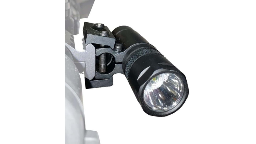 JE Machine Tech Tactical LED Weapon Light, 260 Lumens, Picatinny Rail Mount, Black, TS-FL9B