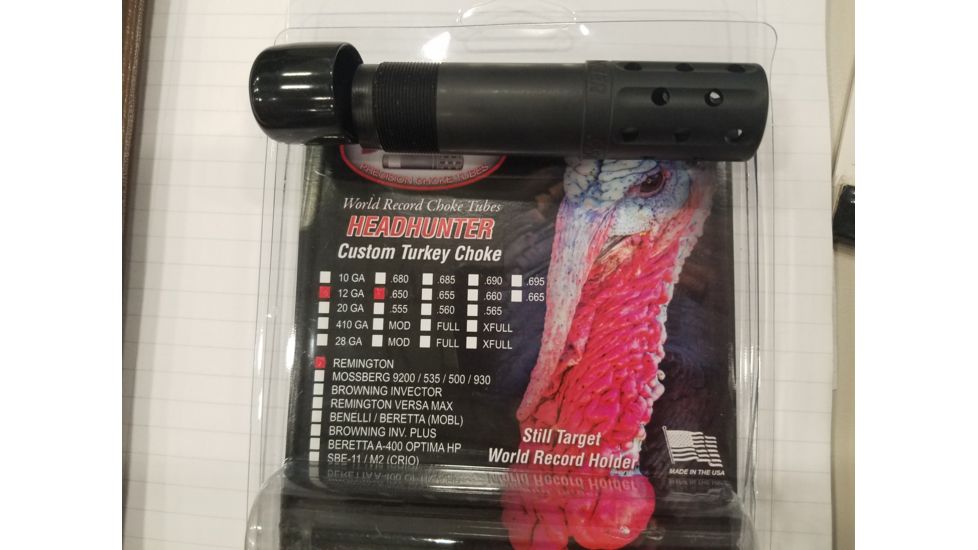 Jebs Choke Tubes 12 Gauge Remington, Headhunter .650 Turkey Choke Tube, Black Nitride, JPCBN - 12A1/650