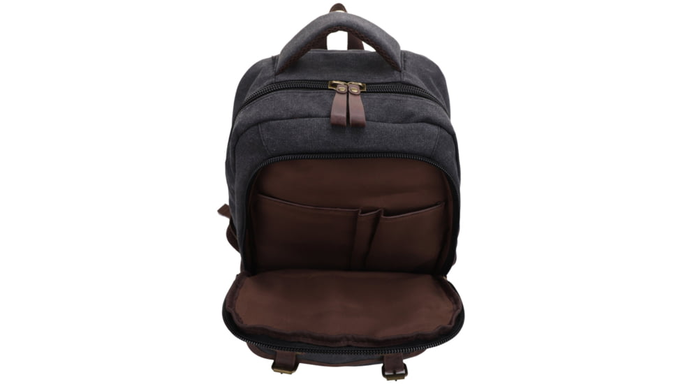 Jessie &amp; James Alpine Canvas Concealed Carry Backpack, Black, SMC52103R1 BK