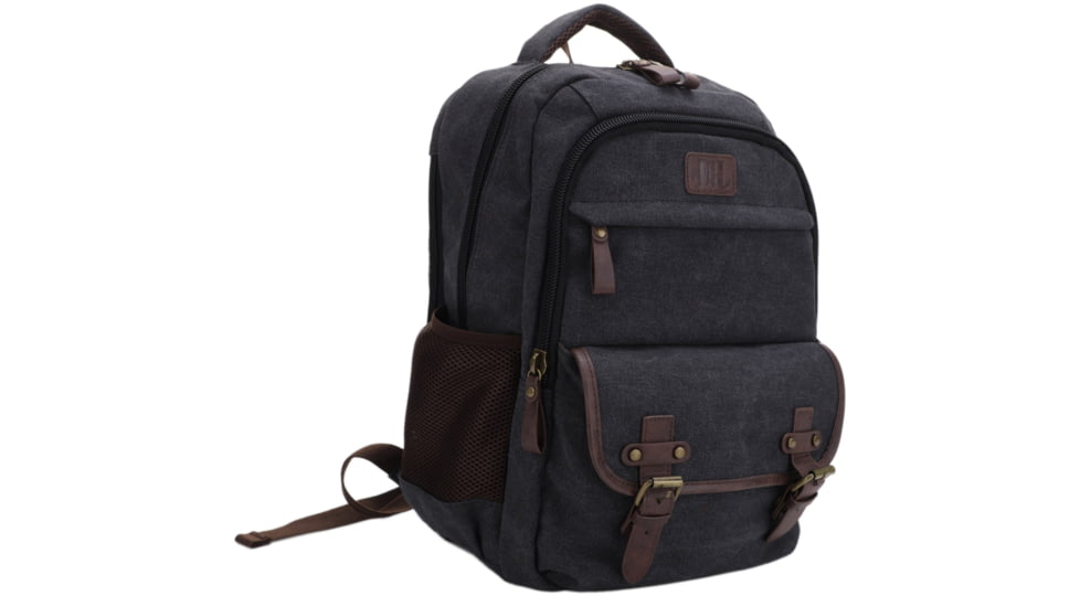 Jessie &amp; James Alpine Canvas Concealed Carry Backpack, Black, SMC52103R1 BK