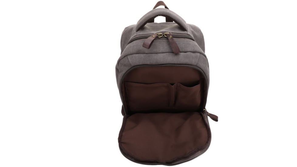 Jessie &amp; James Alpine Canvas Concealed Carry Backpack, Gray, SMC52103R1 GY
