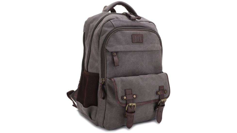 Jessie &amp; James Alpine Canvas Concealed Carry Backpack, Gray, SMC52103R1 GY